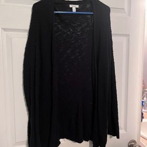 Black sweater cover up